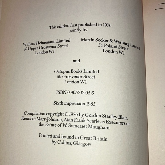 Bonded Leather - The Works of W. Somerset Maugham Book - complete & unabridged - Picture 9 of 16